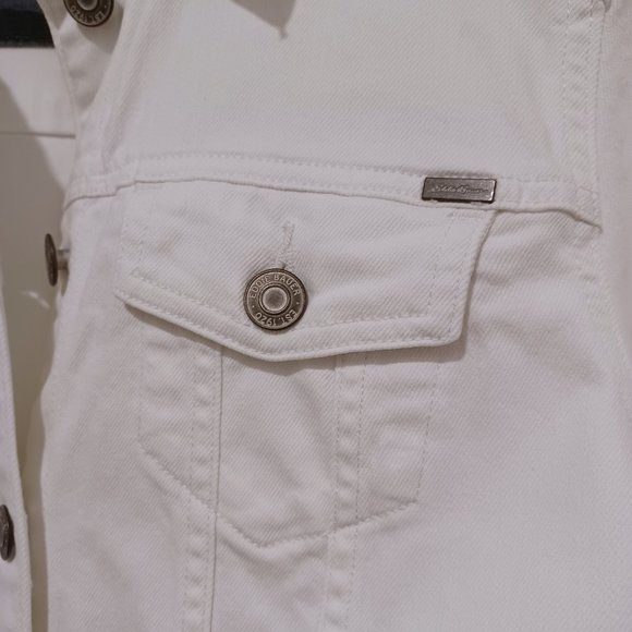 Eddie Bauer - White Jean Jacket - Picture 10 of 13
